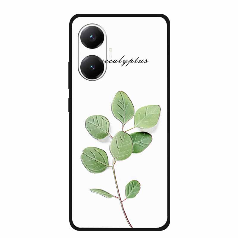 3D Cover For Redmi Turbo 4 Pro 5G Black Bumper Shell Flower Emboss Case Xiaomi POCO F7 Cartoon Flowers Anime Funda Phone Covers