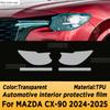 For MAZDA CX-90 2024 2025 Panel Navigation Automotive Interior Screen Sticker TPU Protective Film Anti-Scratch