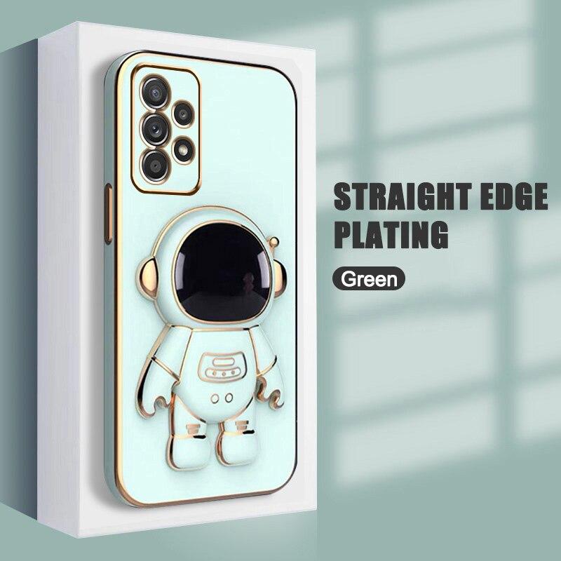 Роскошный чехол-подставка с астронавтом для Samsung Galaxy A53 A73 A13 A52 A72 A32 A22 A23 A12 A51 A71 A52S 5G 4G, держатель для телефона, мягкий чехол