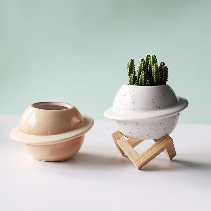 Plant Pot Planet Ceramic Flower Pot Groot Vase Cachepot for Flowers  Home Decorations Balcony Orchard and Garden Desktop Decor