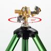 Треножный дождеватель, садовый дождеватель, вращающийся на 360 градусов дождеватель для полива двора, регулируемая высота, для газона/двора/сада