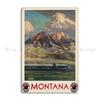 National Parks Travel Vintage Train Travel California Zephyr Canadain Pacific Pacific Railway Peter Ewart  Metal Sign Poster