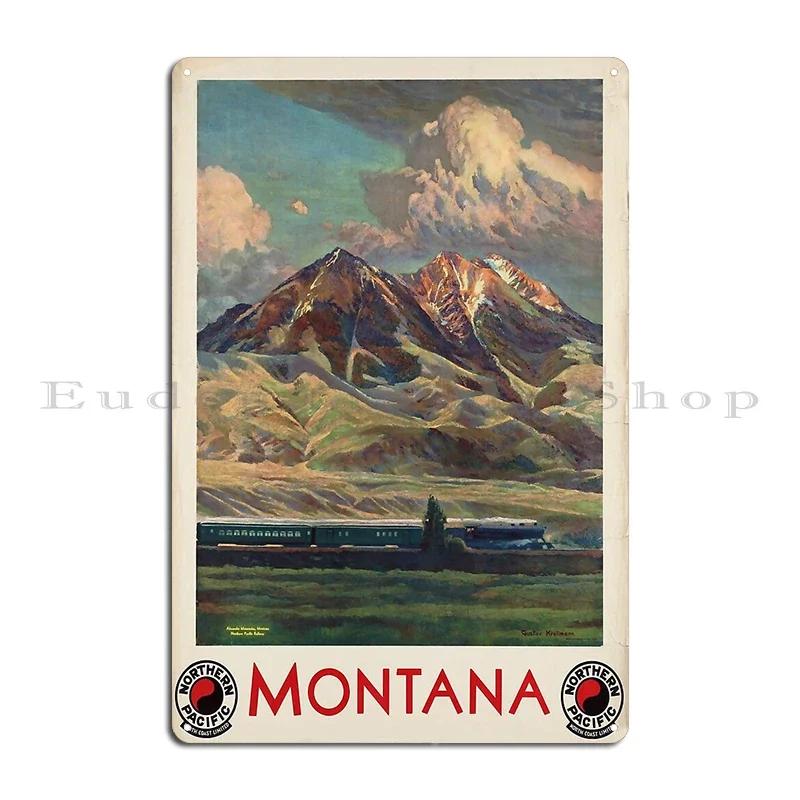 National Parks Travel Vintage Train Travel California Zephyr Canadain Pacific Pacific Railway Peter Ewart Metal Sign Poster