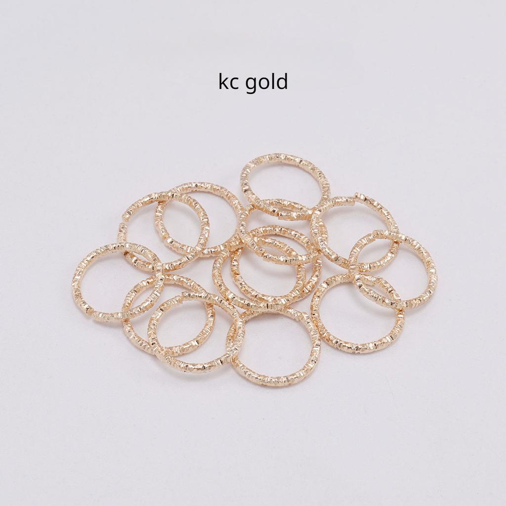 50 шт./лот, новый стиль, прыжковые кольца с золотой звездой, витые разъемные кольца, разделительные кольца, разъемы для изготовления ювелирных изделий, принадлежности для изготовления ювелирных изделий