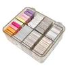 No-brand Large Capacity Card Case, Trading Card Case, Trading Card Collection, Customizable Dividers, Lid Included, Transparent, Anti-Stain, Horizonta