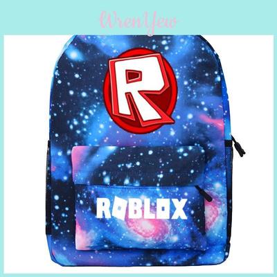Рюкзак школьный с узором Roblox, звездным фоном и большой вместимостью для студентов
