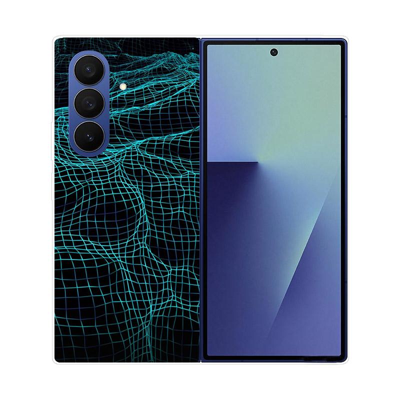 Прозрачный складной чехол для телефона Samsung Galaxy Z Fold 6 7 Прозрачная ударопрочная жесткая крышка из ПК для Samsung Z Fold7 Fold6 Чехол Capa