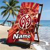 Custom Name Personalized 05 1FSV Mainz 05 Print Beach Towel, for Trip Camping Beach Party Home Decor, Birthday Gift for Family & Friends
