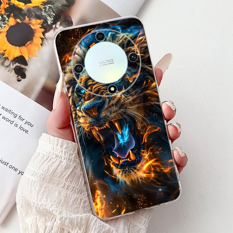 Чехол для Honor Magic6 Lite Чехол для HonorX9B ALI-NX1 С рисунком крутого дракона Мягкий силиконовый чехол для Honor X9B Magic 6 Lite Fundas Coque