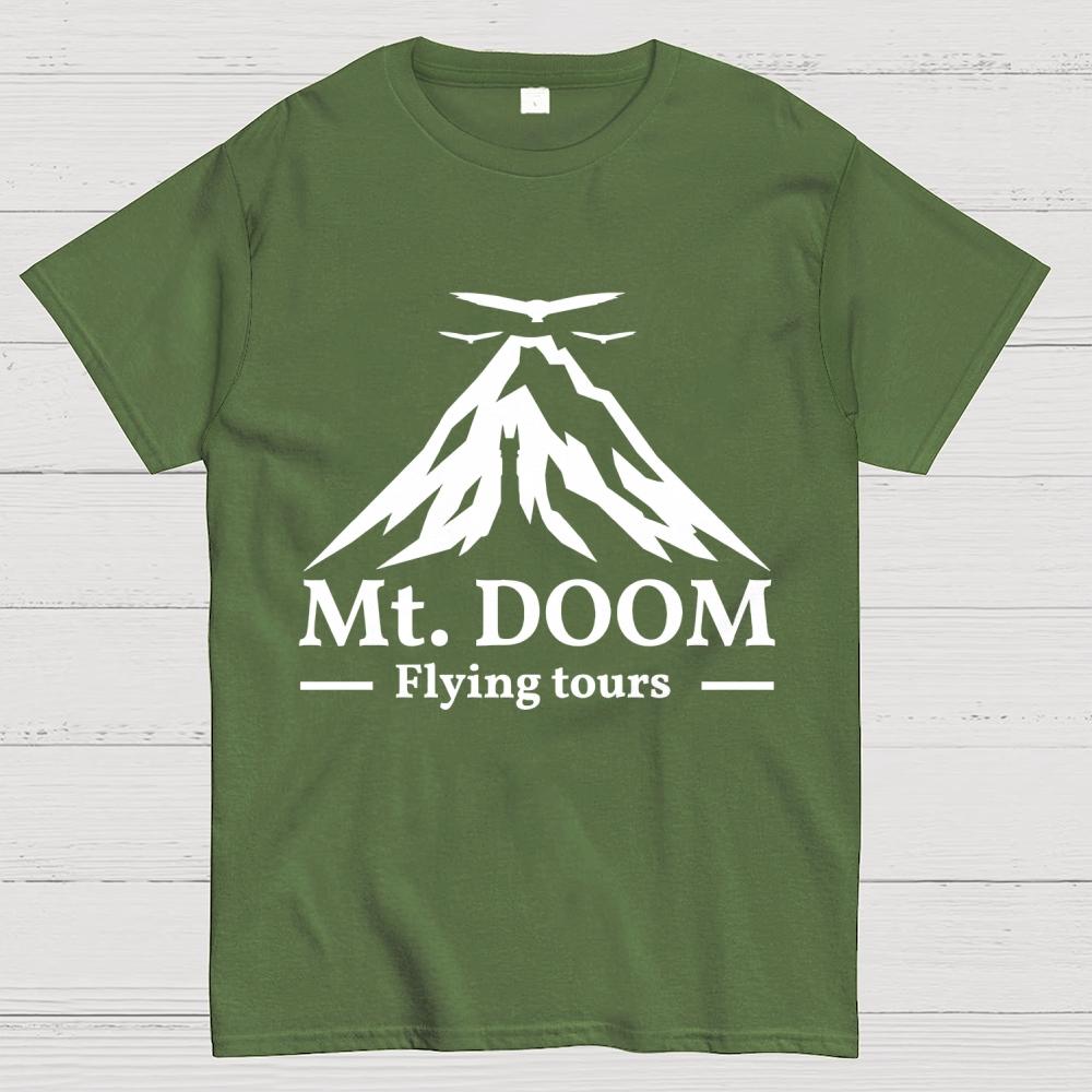 Mt. DOOM Flying tours Cotton Summer Casual Cool Loose T-Shirt
