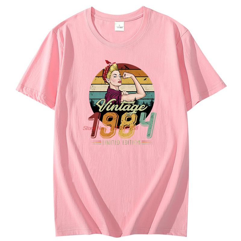 Vintage 1984 Funny Graphic T Shirts Unisex Summer Cotton New Shirts And Tshirts Fashion Short Sleeve Tshirts Print T Shirt