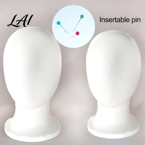 Wig Stand for Styling Foam Mannequin Head Wigs Lightweight Display with Stable Base Trimming Professional Salon Use and Cosplay Props