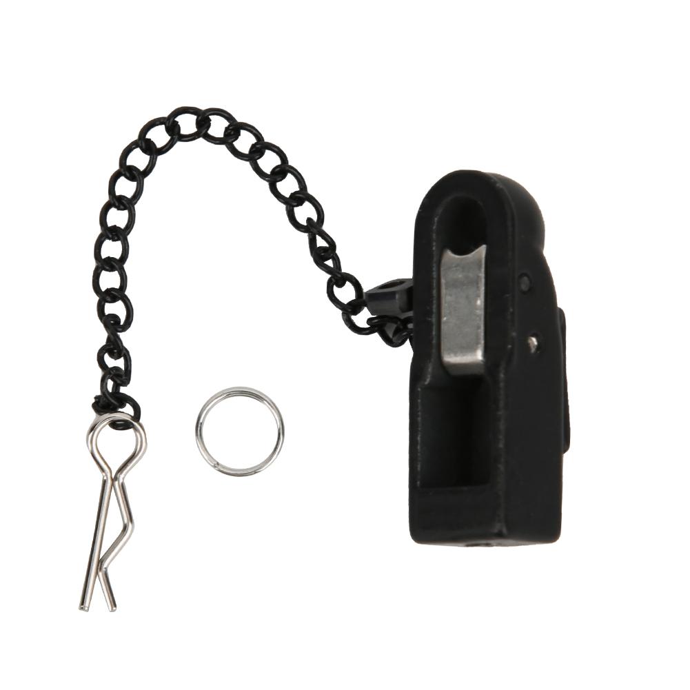 Black Metal Trailer, Component Accessories rc trailer hitch Buckle Connection accessories for 90046 90047 1 10 RC Crawler CarBlack