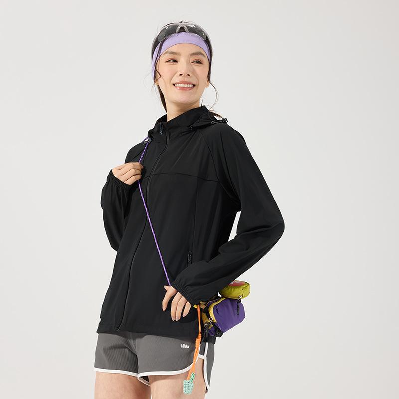 Ice silk sunscreen clothes women's summer thin UV protection outdoor 1011 new skin clothes cool breathable fishing jacket