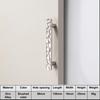 Unique Line Design Push-pull Door Handle Golden Hammer Pattern Cabinet Handle  Drawer