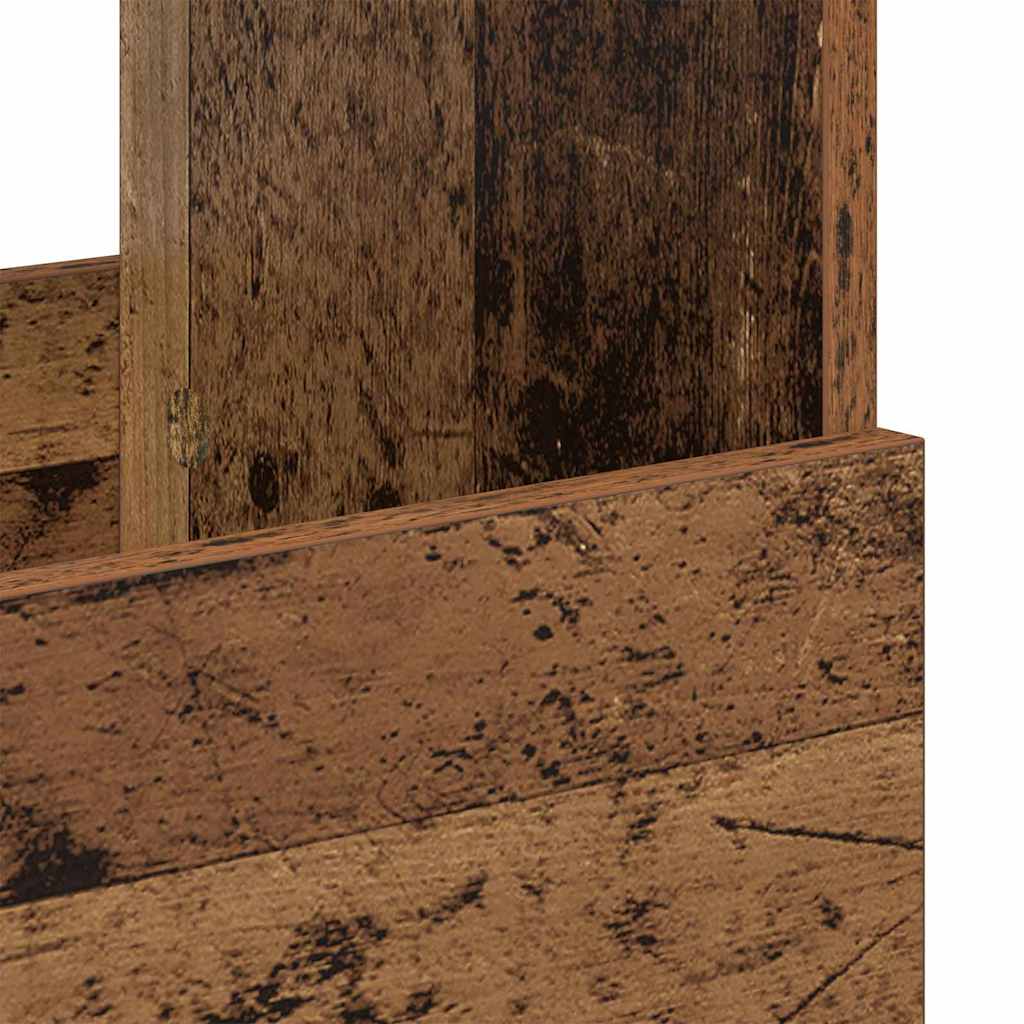Magazine Shelf Reclaimed Wood 102 x 30 x 45 cm