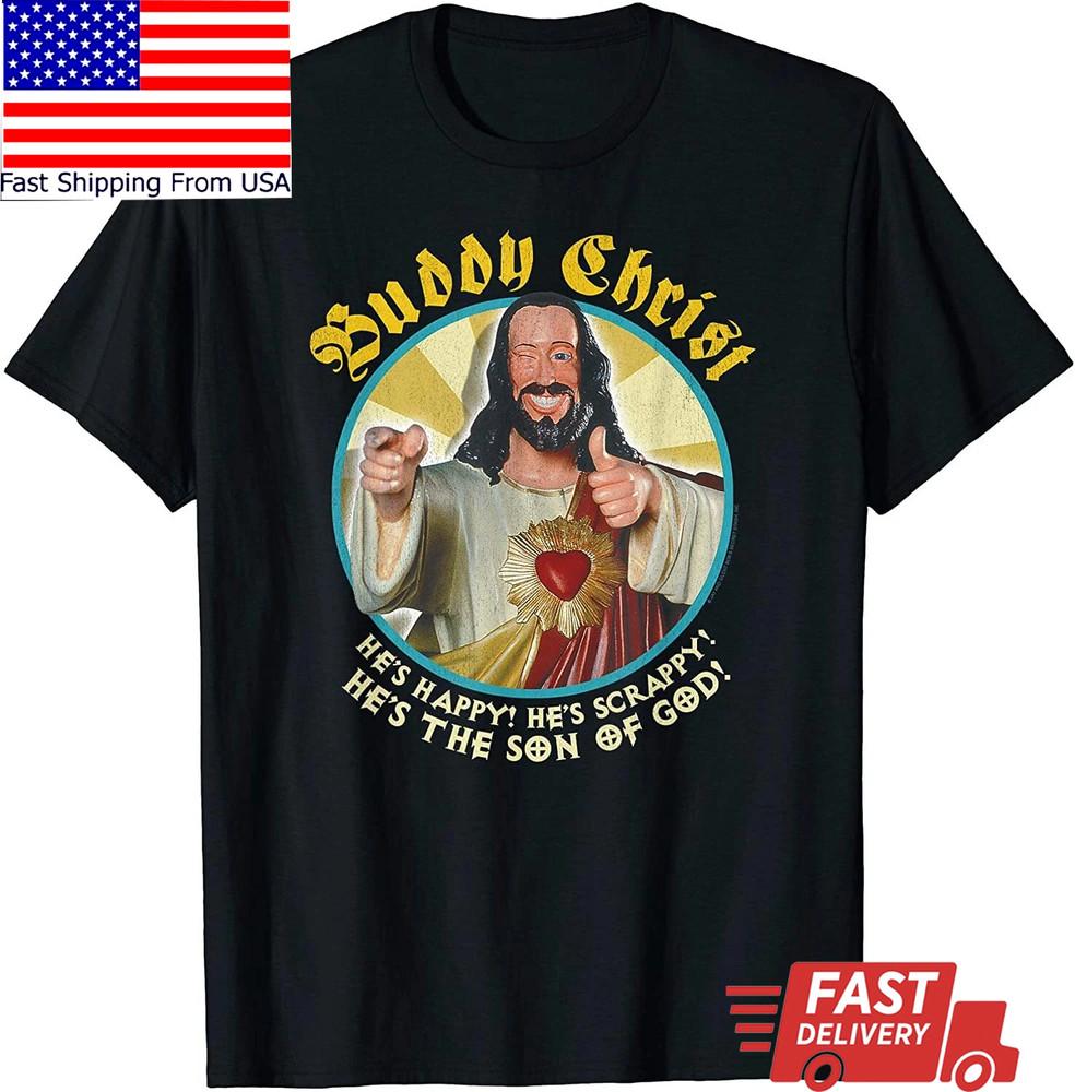 НОВАЯ ОГРАНИЧЕННАЯ серия Buddy Christ Смешной Сын Божий Крутой Юмор Шутки Футболка TR2794 Унисекс Футболка