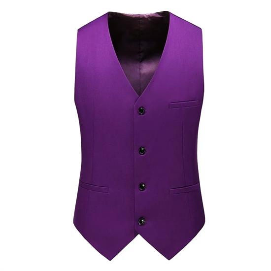 Luxury Men Wedding Suit Vests New Fashion Male Slim Solid Color Business Office Large Size Formal Suit Vest Men Gentleman