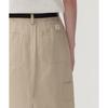 COVERNAT Mid Waist Solid Color A-Line Casual Long Skirt Women skirts Beige CO2501SR72BE