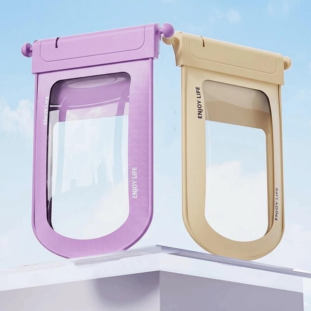 Sealed Waterproof Phone Pouch Adjustable Strap PVC Storage Pack Transparent Hanging Neck Bag Men
