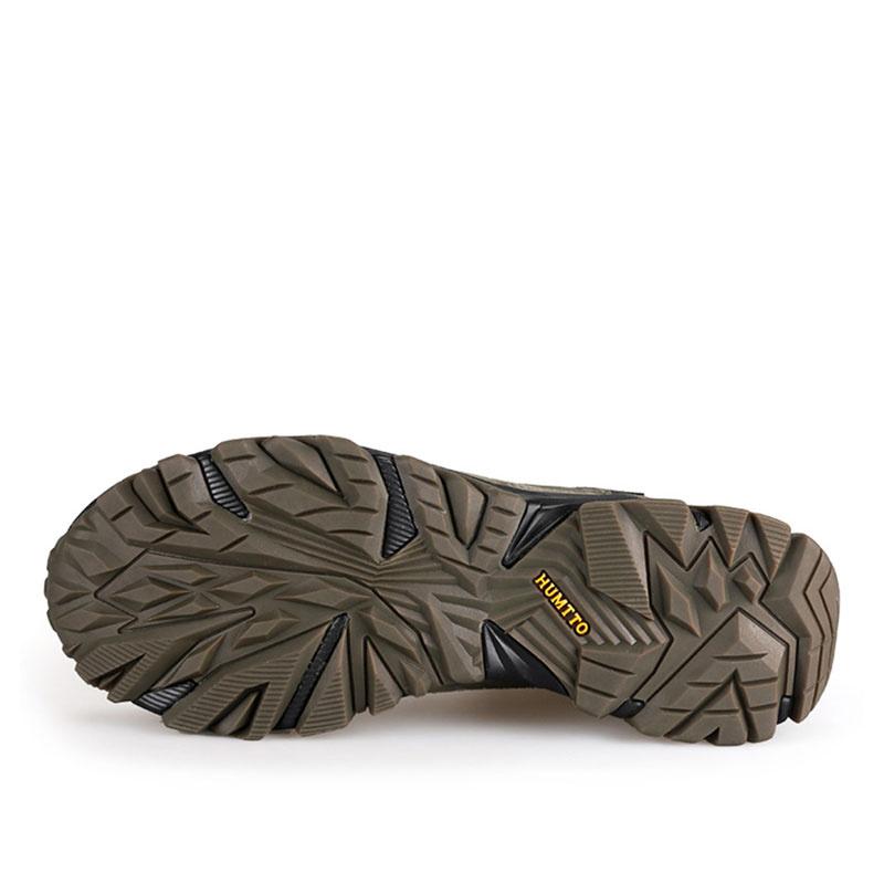 HUMTTO Waterproof Hiking Boots Men Breathable Leather Trekking Shoes Winter High-top Outdoor Fashion Sneakers for Mens