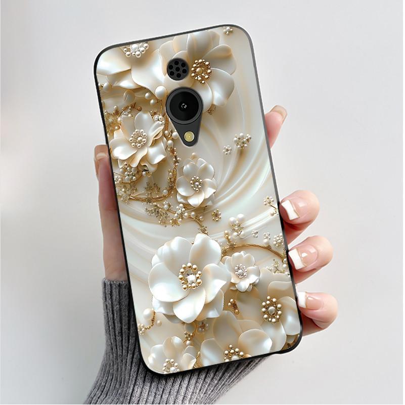 Печатный чехол для телефона Nokia 150 2G 2023 C2 C10 C20 Funda Coque Мягкий силикон Черный корпус Чехол Милый Цветок Мультяшный Корпус Capa