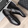 Fashion Casual Leather Men Formal Business Shoes Elegantes Dress Loafers Simple Slip On Flats Leisure Walk Driving Shoe Man Oxford Shoes