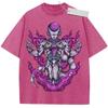 Unisex Washed Purple Vintage T  Shirt Dragon Ball Frieza Final Form High  Quality Fabric for Home Leisure Travel Shopping