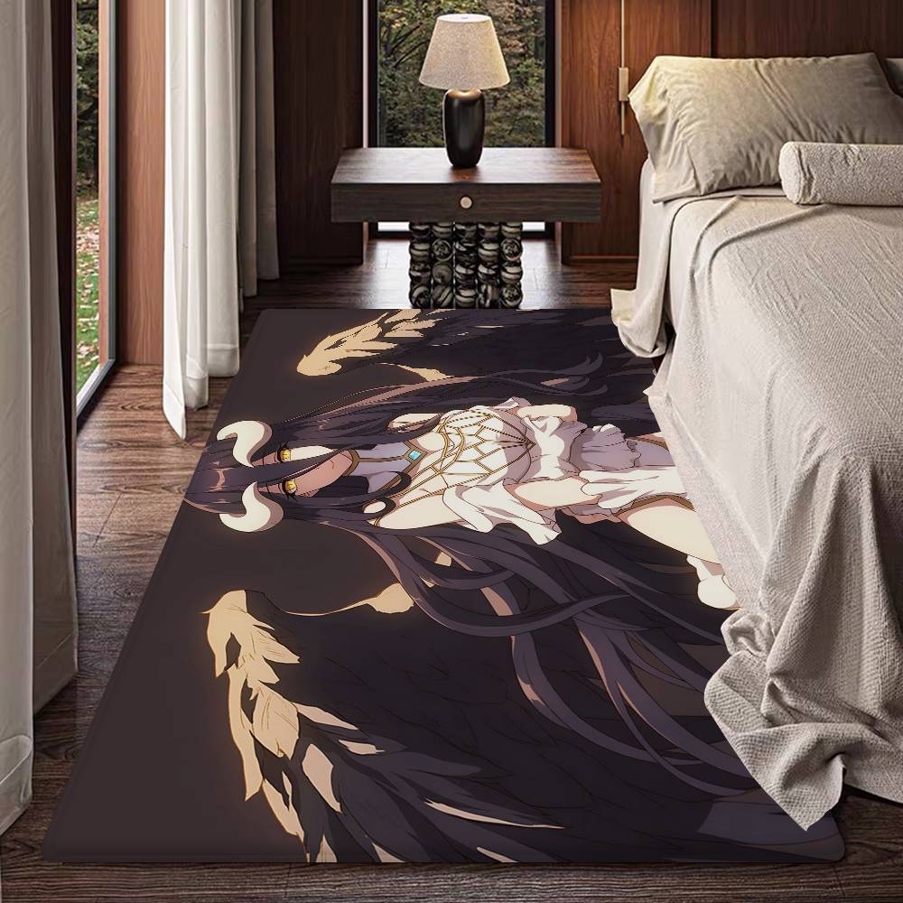 Gamer Albedo Anime Sexy Girls Entrance Door Mat Nordic Style Bedroom Living Room Doormat Home Balcony Anti-Slip Modern Home