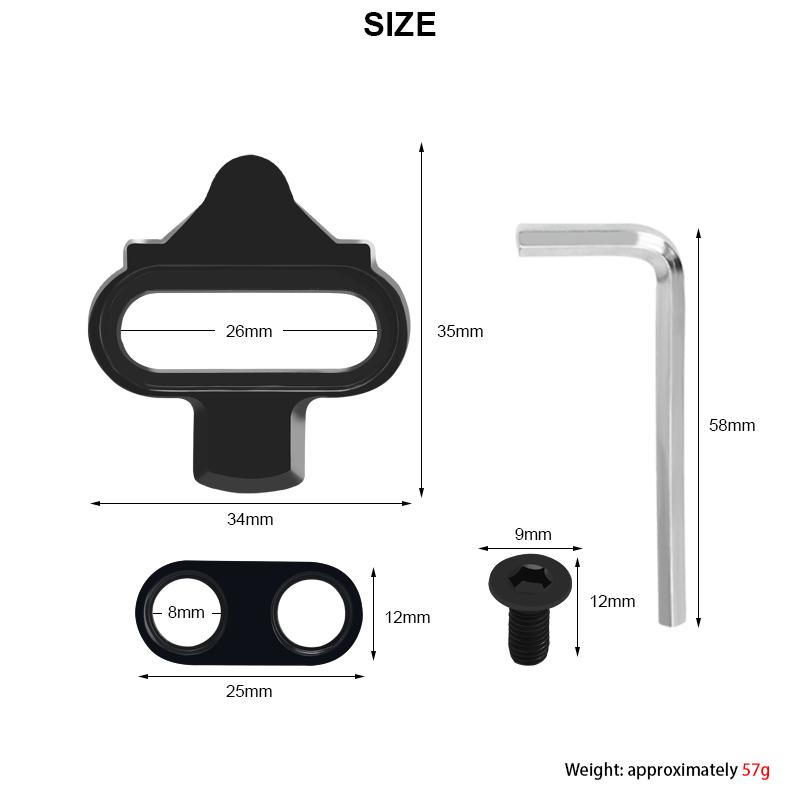 Bicycle Lock Pedal Plate Adapter Converter Mountain Bike Pedal SPD Shoes Copper Adapter Clamp Plate No Clip Eggbeater Lock
