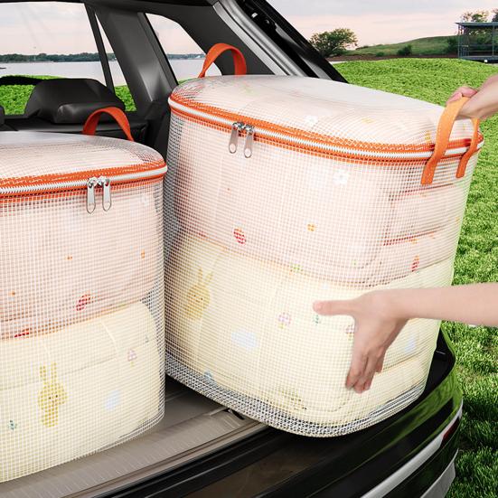 Очень большой водонепроницаемый мешок для хранения одеял с ручками прозрачный ПВХ мешок для переезда