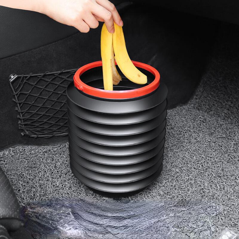 Автомобильный мусорный бак, складное и выдвижное ведро объемом 4 л, многофункциональное креативное ведро для хранения, автомобильный ящик для хранения