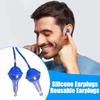 1/2 Pairs Inflatable Earplugs Noise Reducing Hearing Protection Earplugs Waterproof Silicone Concerts Work Study Sleeping Silent Earplugs