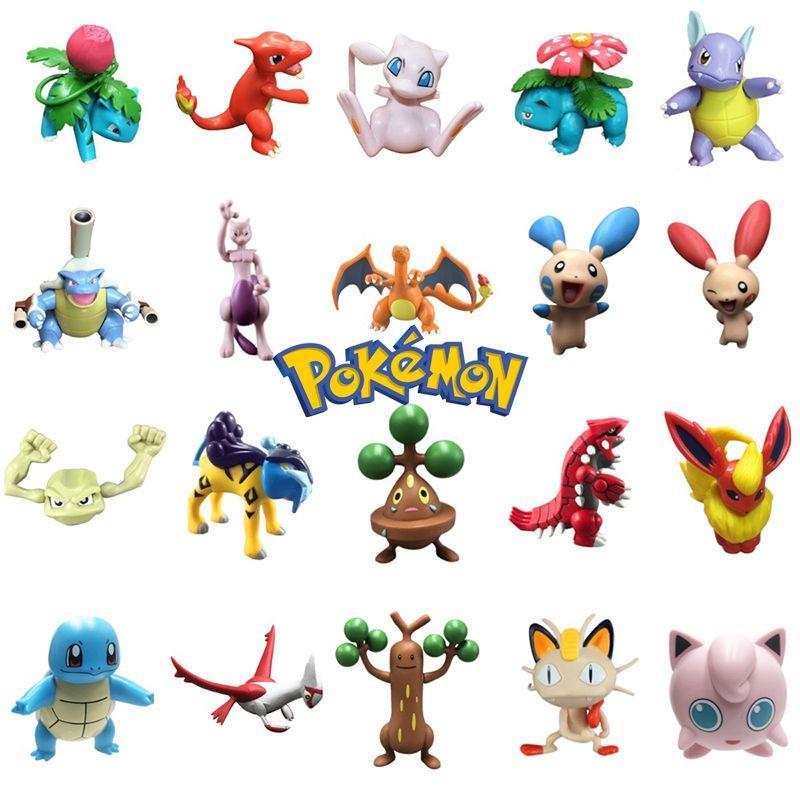 Colorful Pokemon Collection Doll Figure Pikachu Mewtwo Charizard For Kids Gift