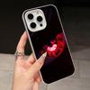 Чехол для телефона с аниме-глазами для iPhone 17 16 15 14 13 12 11 Air Pro Max Plus Желейный Двухслойный Белый Чехол
