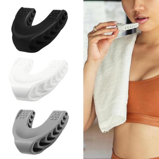 3 шт. Тренажер для линии челюсти для мужчин и женщин, пищевой силиконовый тренажер для формирования линии челюсти с 3 уровнями сопротивления, для улучшения подбородка и скул, профессиональный