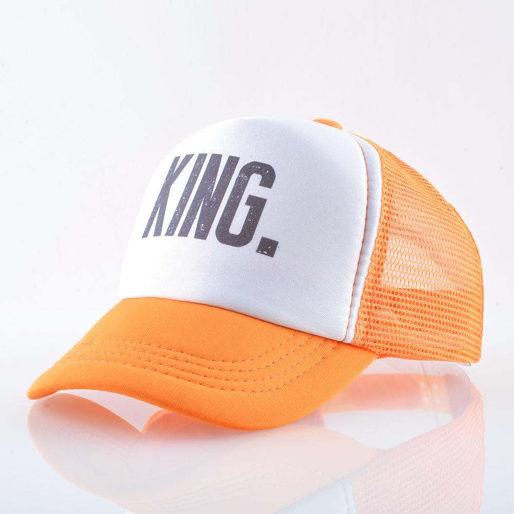 Children Baseball Cap Kids Summer Breathable Mesh Caps King And Queen Snapback Caps For Boys Girls