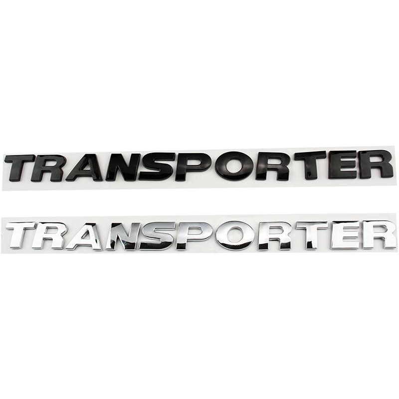 AABIN1 Car ABS Trunk Letters Words Logo Badge Emblem Decals Sticker For Volkswagen VW TRANSPORTER T4 T5 T6 T7 T8 Styling Accessories