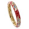 Floral Enamel Openwork Filigree Accessory Bracelet