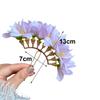 Sweet Chinese Style Red Flower Hairpin Super Fairy Wedding Traditional Hair Accessory Vintage Bridal Hair Ornament for Brides
