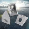 10pcs 2 Hole Corner Bracket Sturdy L Shape Bracket Standard Profile Connector  For Standard 6mm Slot