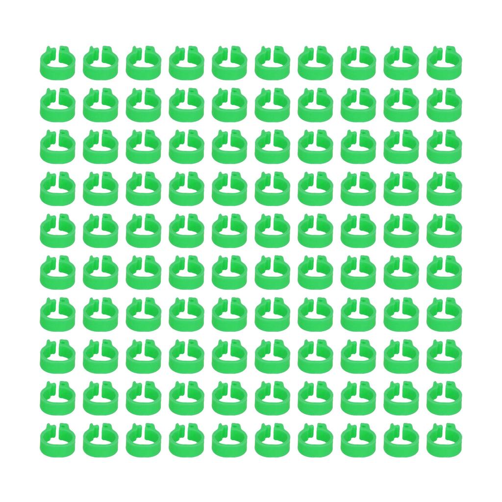 100 шт. 8 мм Идентификационные кольца для ног голубей Птицеводческие ножные браслеты Без надписей Принадлежности для голубей