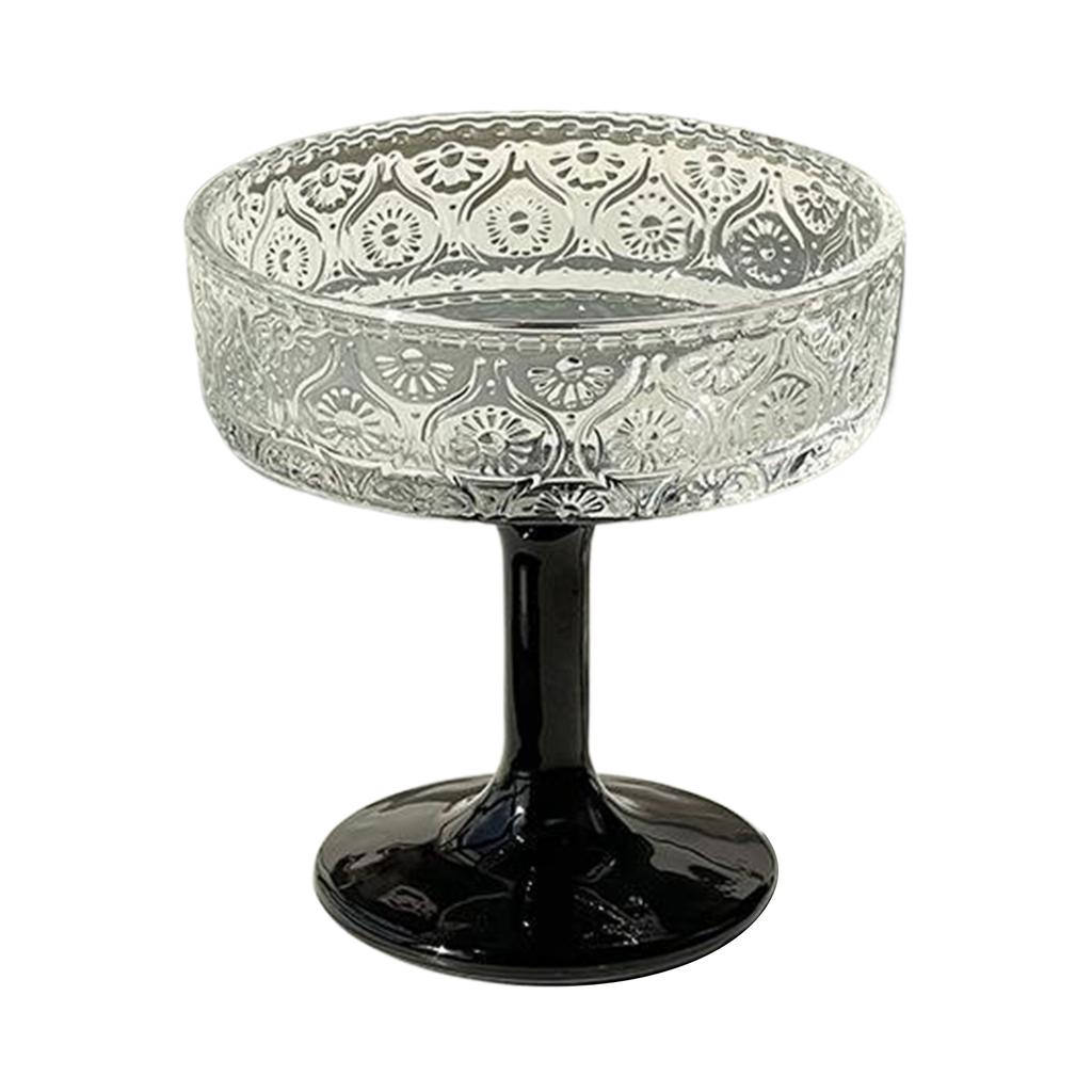 2025 Новая стеклянная чашка для мороженого Прочная конструкция Ребристые бокалы-купе Бокалы-купе для шампанского Чашка для мягкого мороженого 200 мл