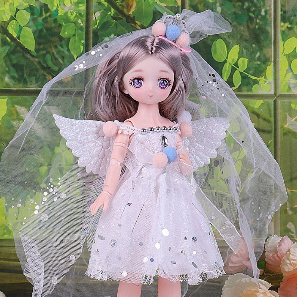 Fashion Doll Princess Dress Cute 1/6 Dress Up Doll DIY Clothes 30cm Dolls Clothes  BJD Doll