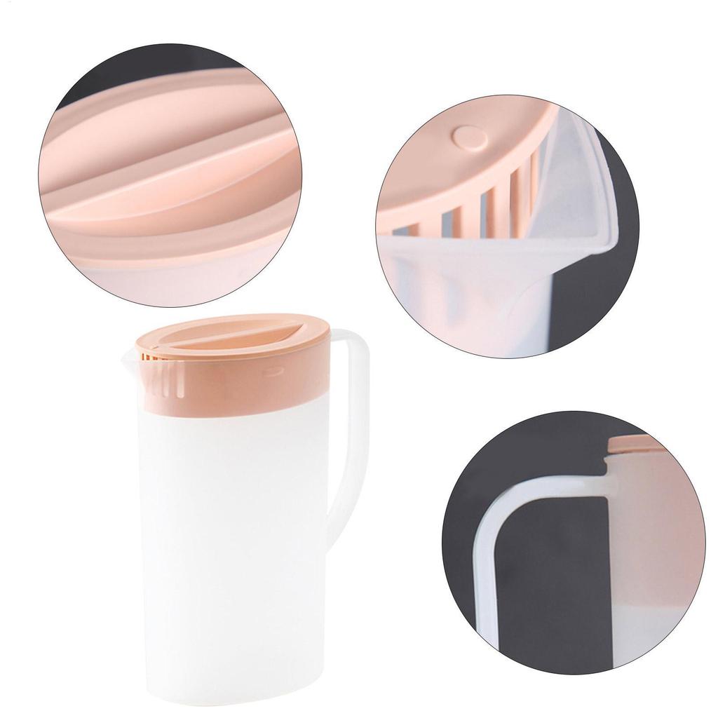 Холодный чайник 1,5 л/2 л Кувшин для сока V-образный носик Бытовой большой чайник для лимонада с крышкой Контейнер для лимонада Чайник для молока