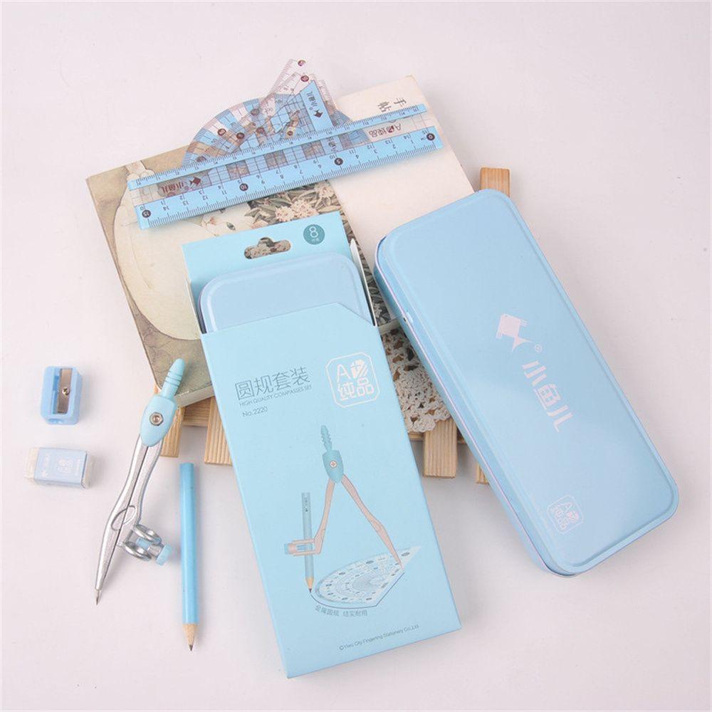 Triangle Ruler Drawing Compass Straight Ruler Geometry Protractor Compasses Set Math Drawing Tool