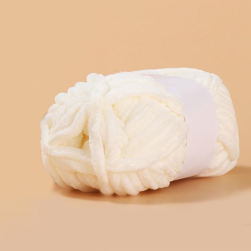 50g/ball Ice Strip Thread Yarn Colorful Coarse Wool Thread Chenille Thick Yarn for Hand Knitting DIY Crochet Scarf Hat Bib