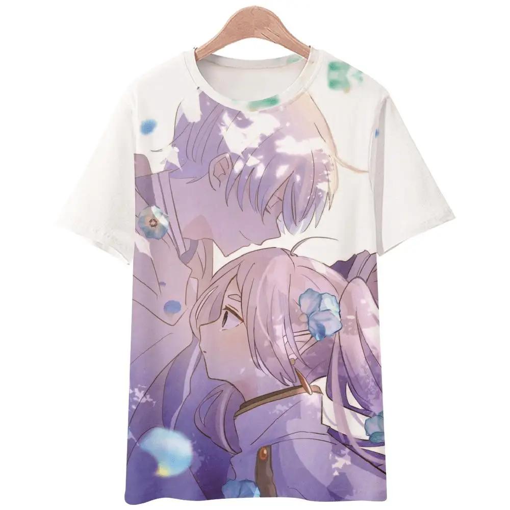 Anime T-Shirts Sousou No Frieren Tshirt 3D Print Streetwear Men Women Fashion Oversized Short Sleeve T Shirt Girls Tees Clothing