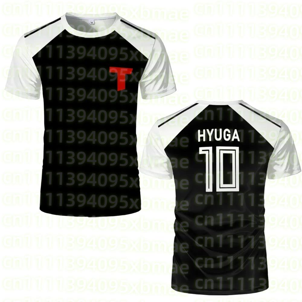 Best-seller Cnaptain Tsubasa Anime Hyuga Animation Cosplay Short-sleeved Football Jersey Tee Y2K Surfing Beach Suit