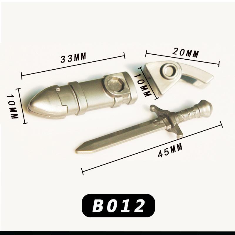 Минифигурка средневекового рыцаря: Фонтан, Рапира, Совместимый с кубиками LEGO